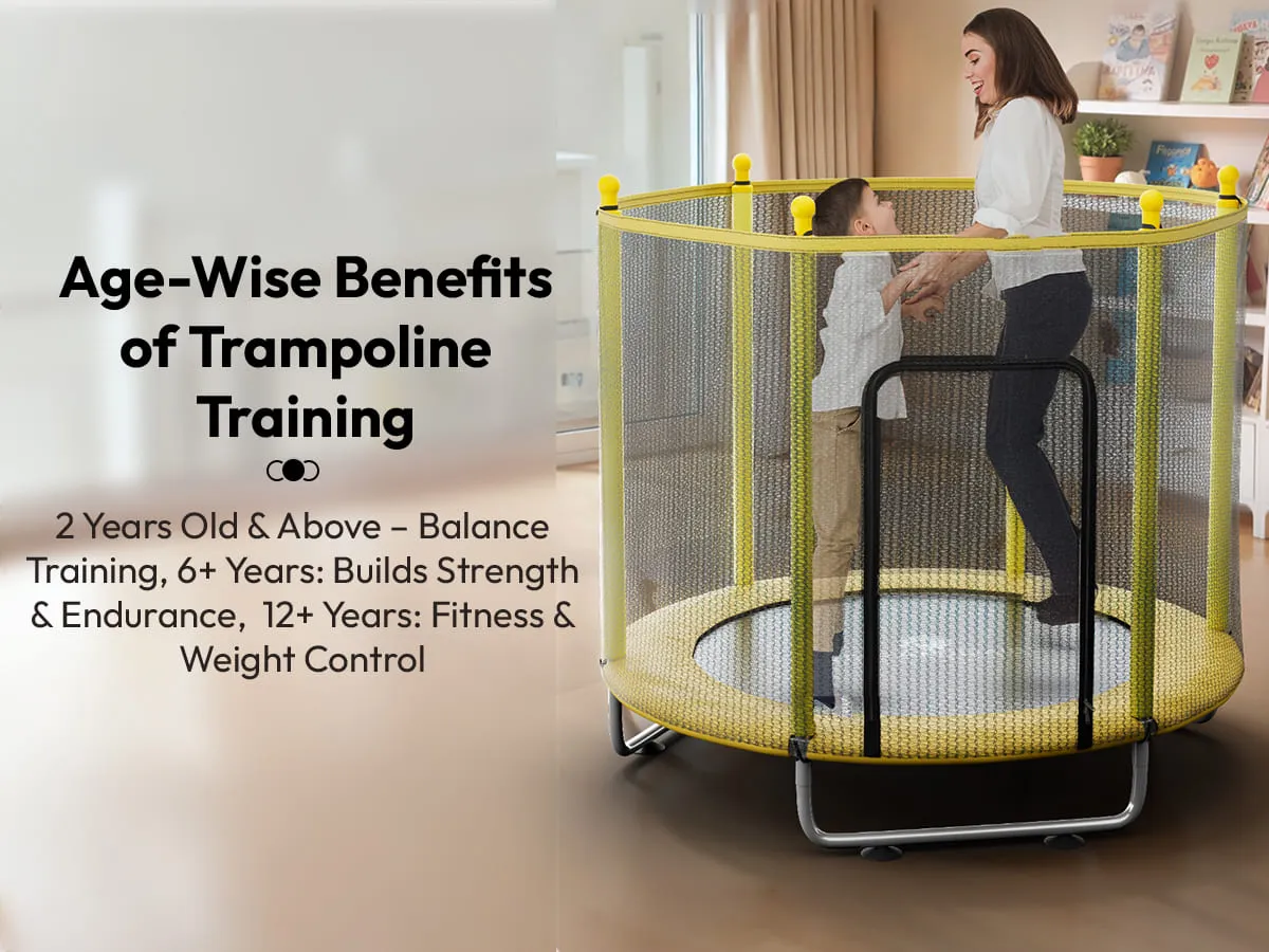 Trampoline with protection net Adult childern jumping Bed