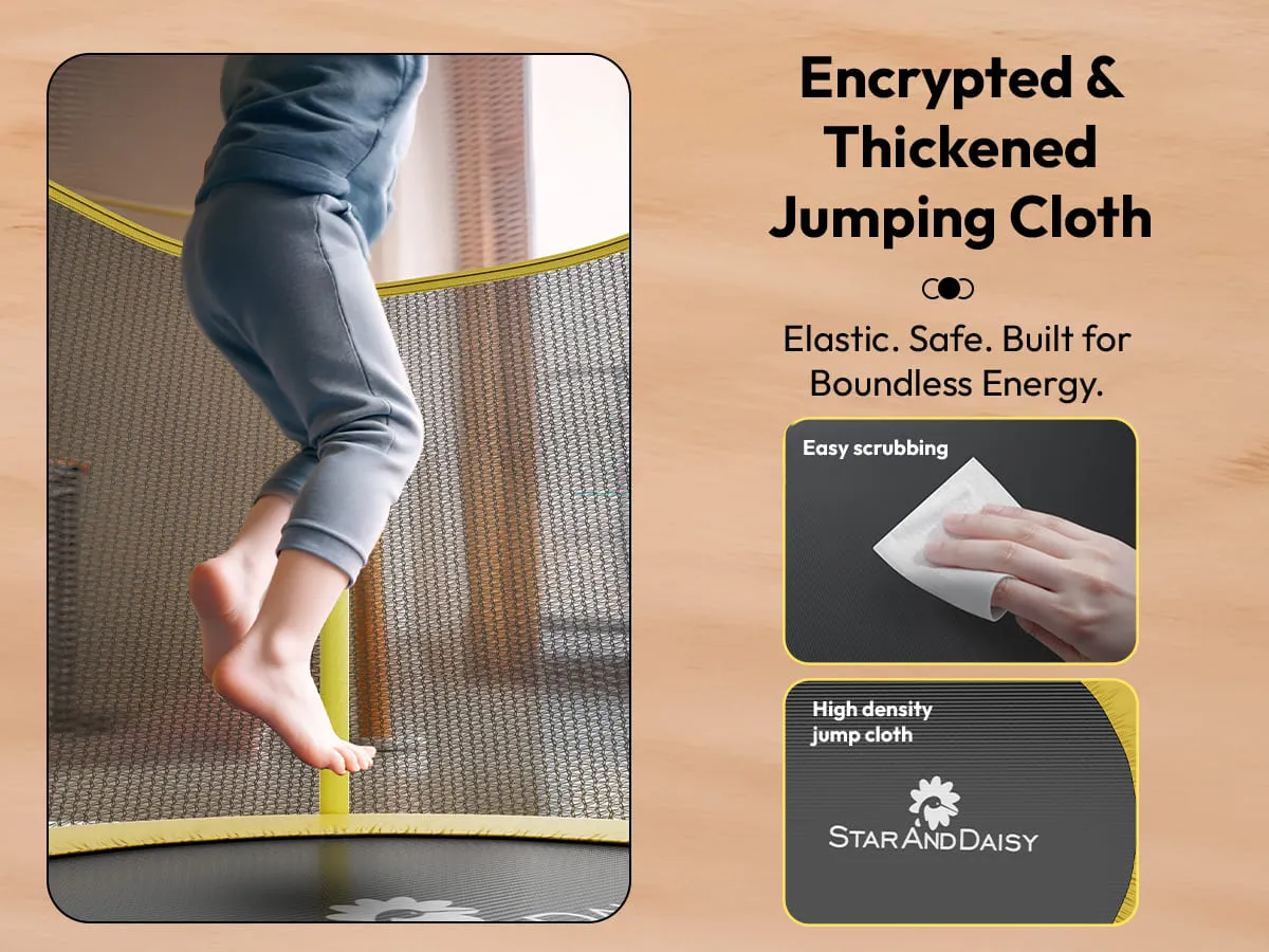 Trampoline with protection net Adult childern jumping Bed