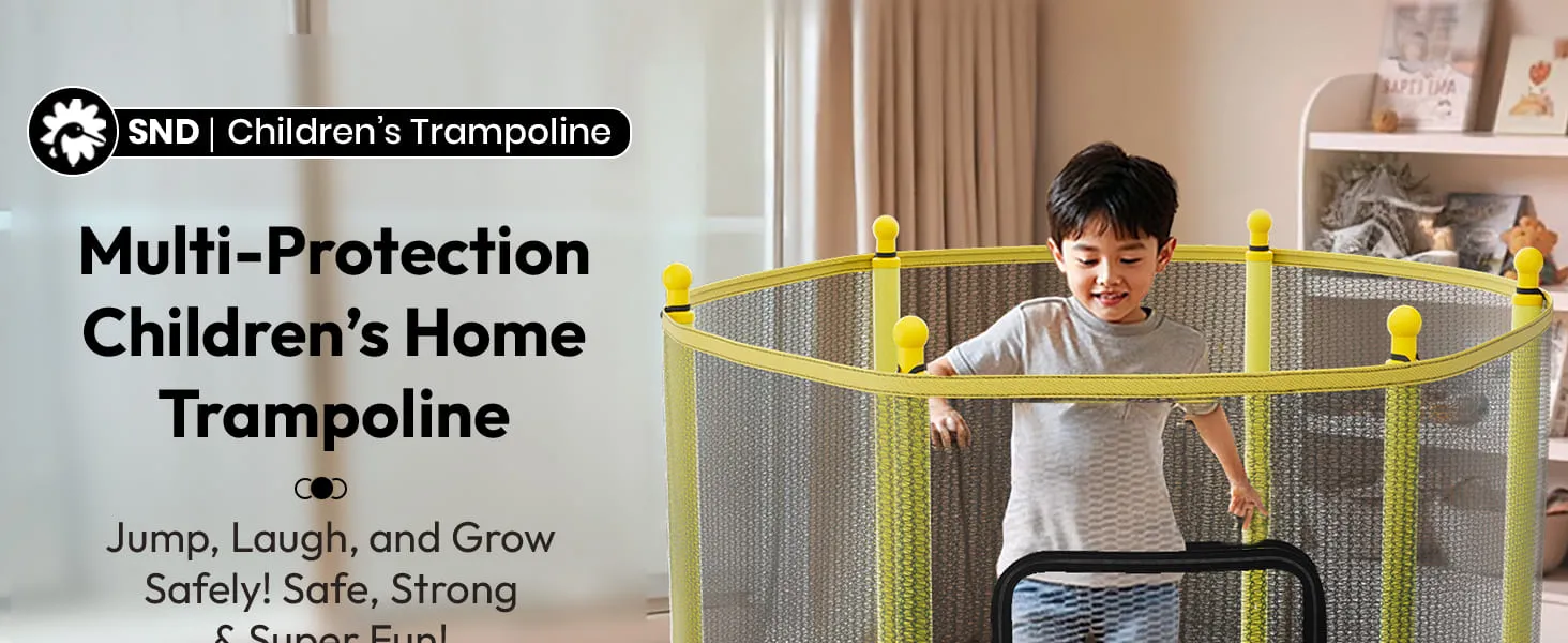 Trampoline with protection net Adult childern jumping Bed
