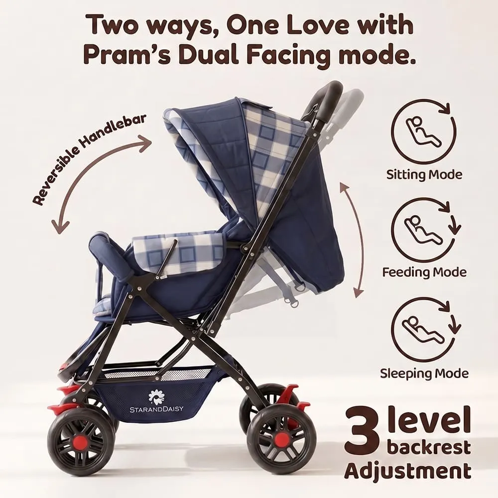 two way recline Sunrise baby stroller Sigma