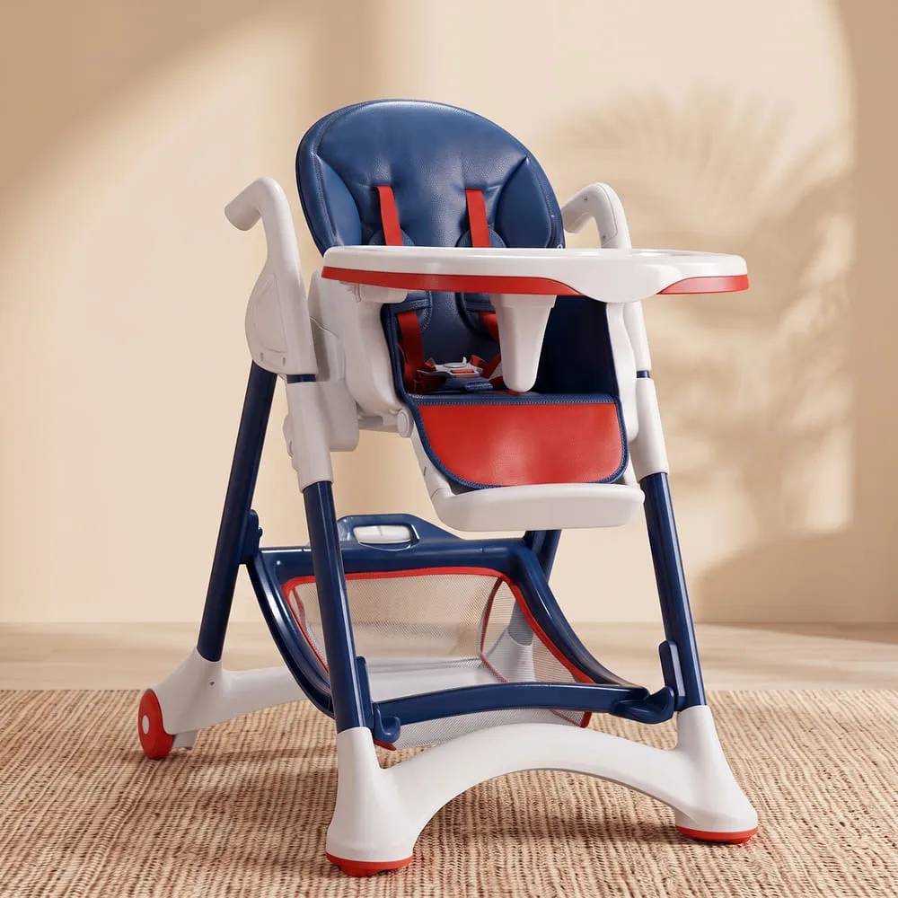 Crown High chair blue red
