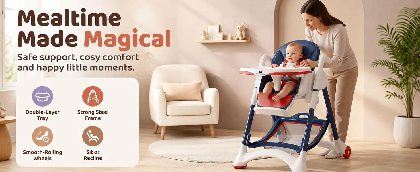 Crowned Baby High Chair for Kids