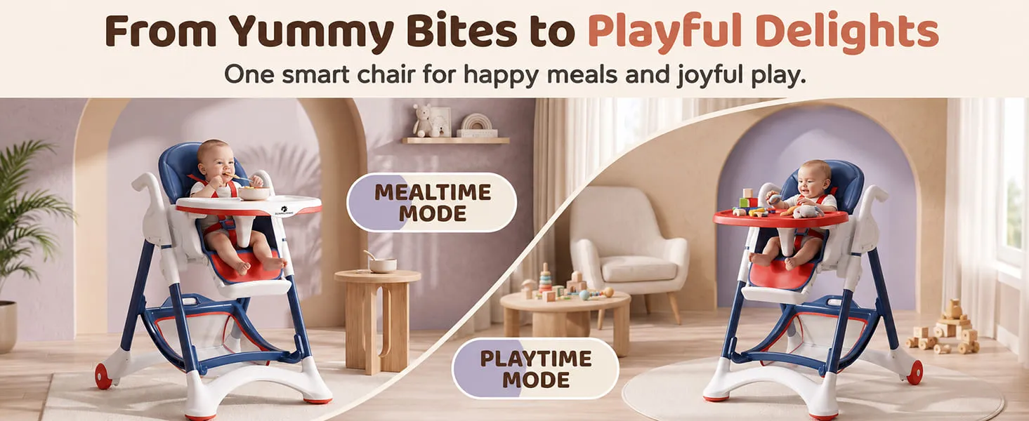 Crowned Baby High Chair for Kids