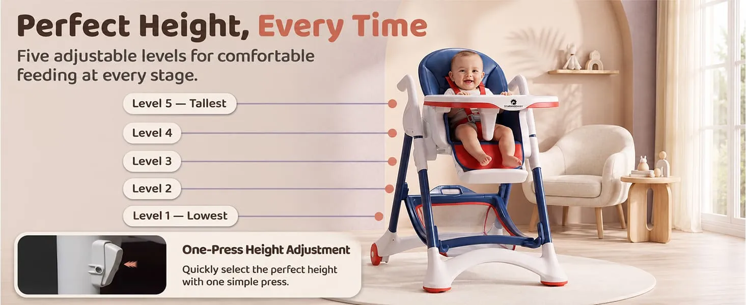 Crowned Baby High Chair for Kids