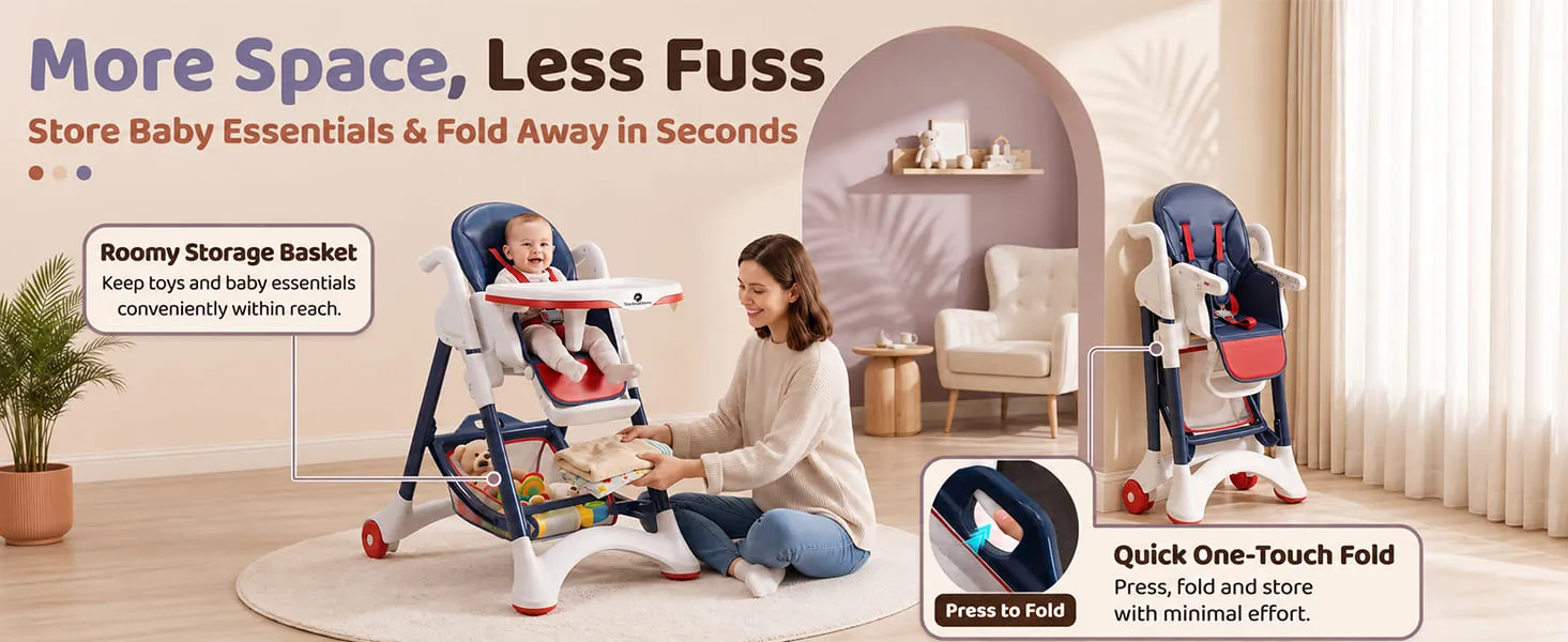 Crowned Baby High Chair for Kids