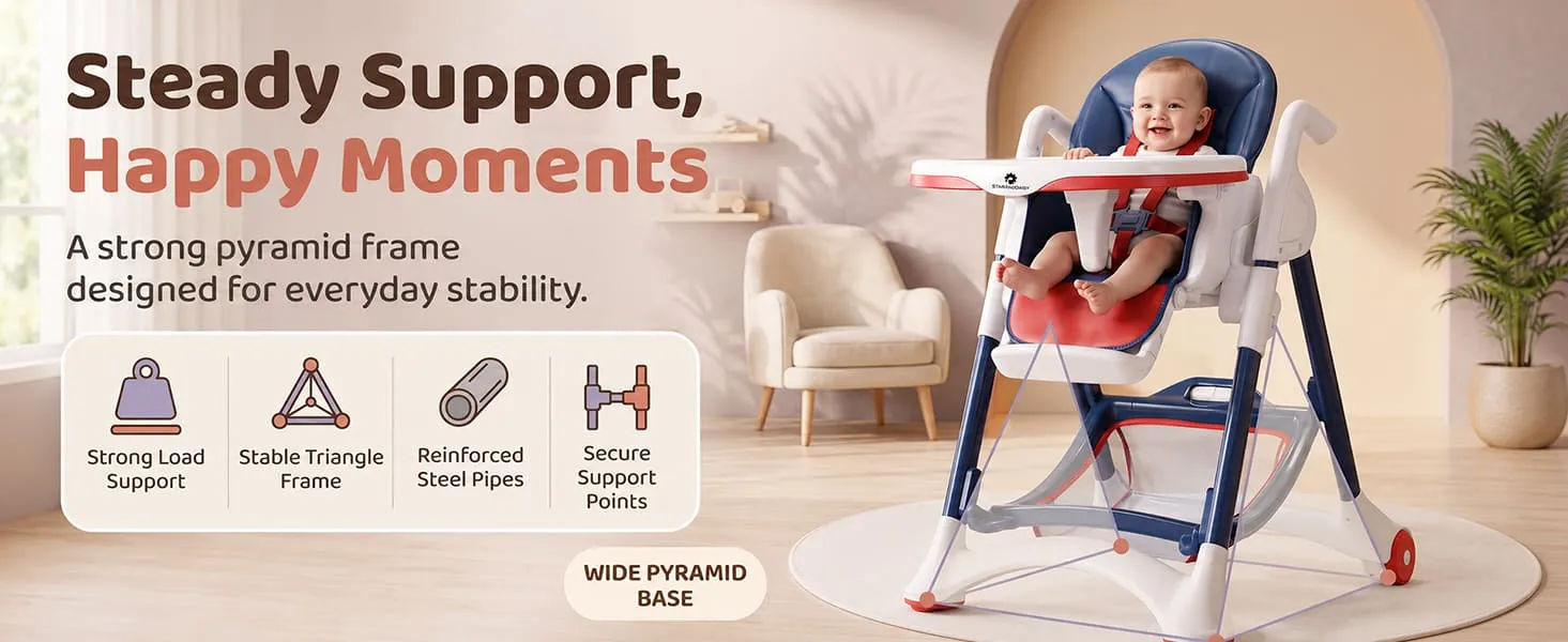 Crowned Baby High Chair for Kids