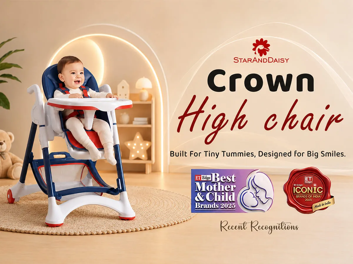 Crowned Baby High Chair for Kids
