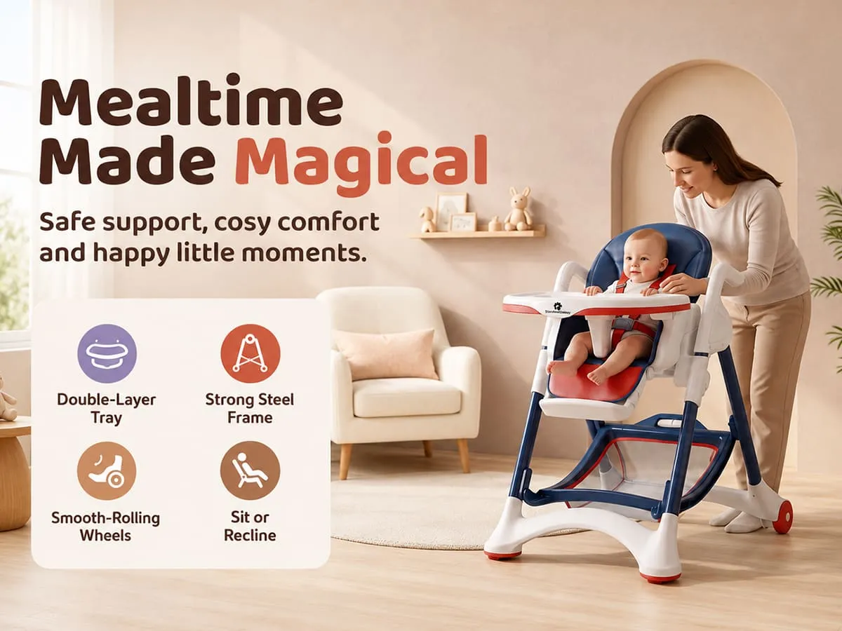 Crowned Baby High Chair for Kids