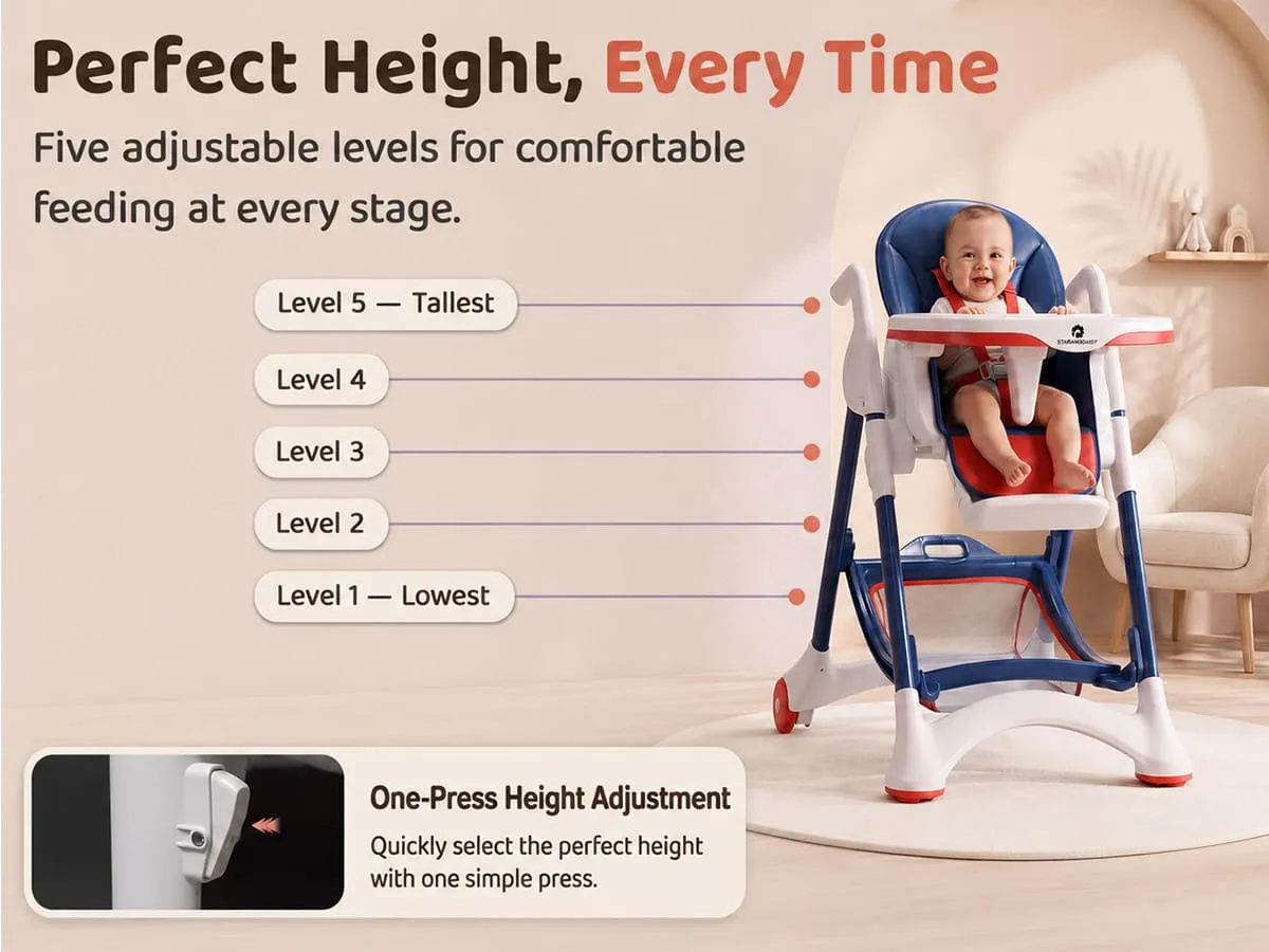 Crowned Baby High Chair for Kids