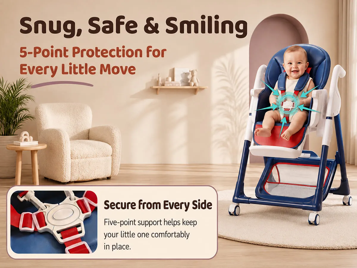 Crowned Baby High Chair for Kids