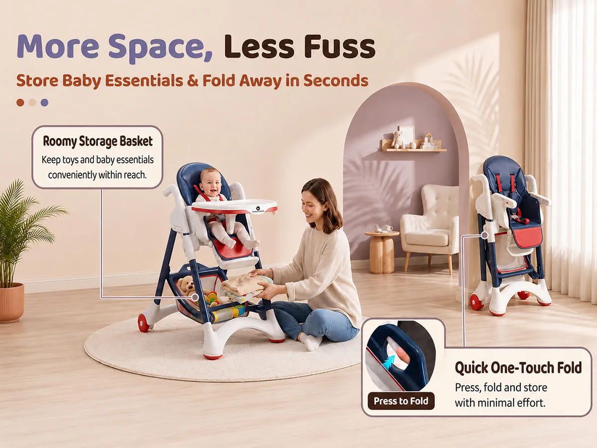 Crowned Baby High Chair for Kids