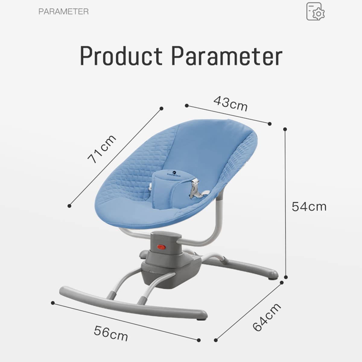 2-in-1 baby swing cradle