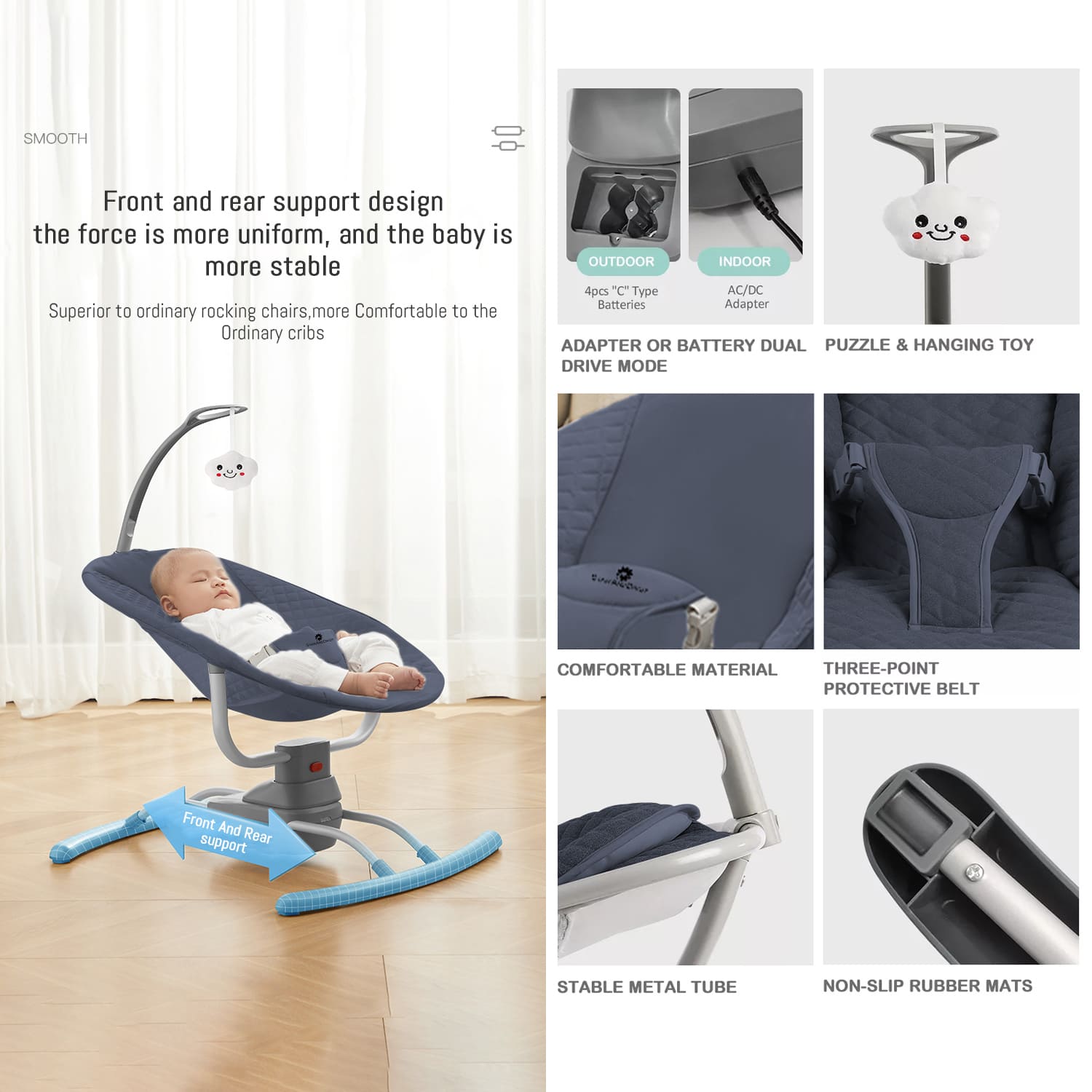 Infant Swing rocking Bed