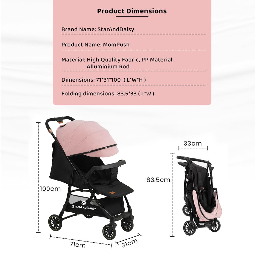 A modern and comfortable baby stroller pram.