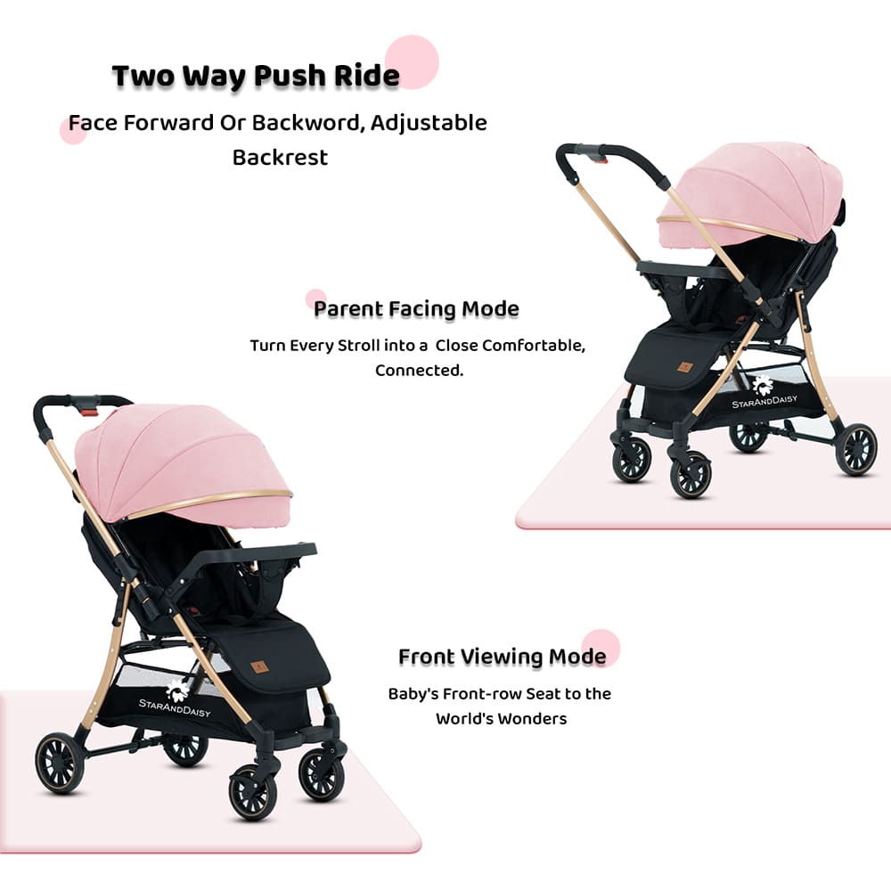 Baby Stroller with Reversible Handle - Convenient and versatile stroller for parents on the go.