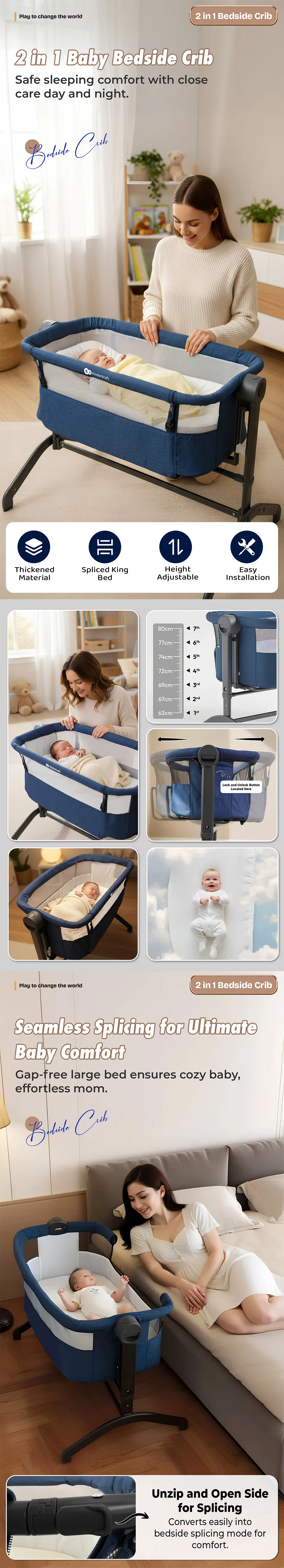 Two in one Baby Cradle