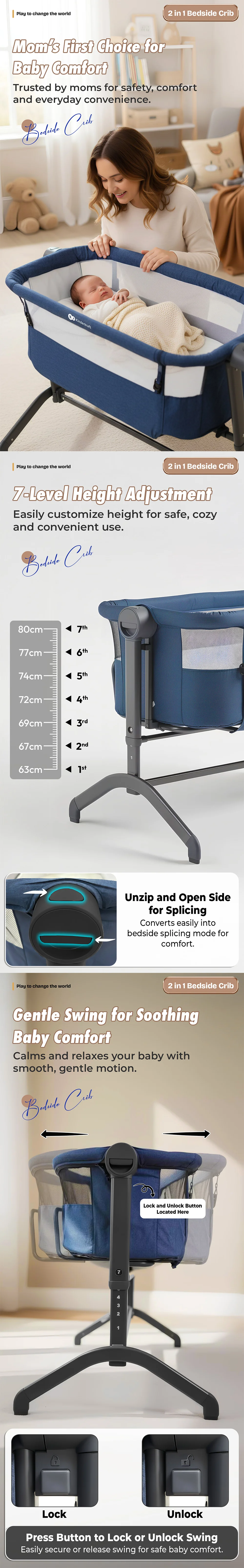 Two in one Baby Cradle