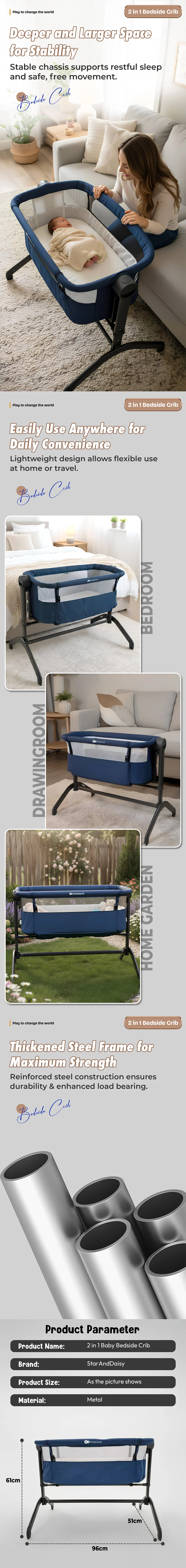 Two in one Baby Cradle