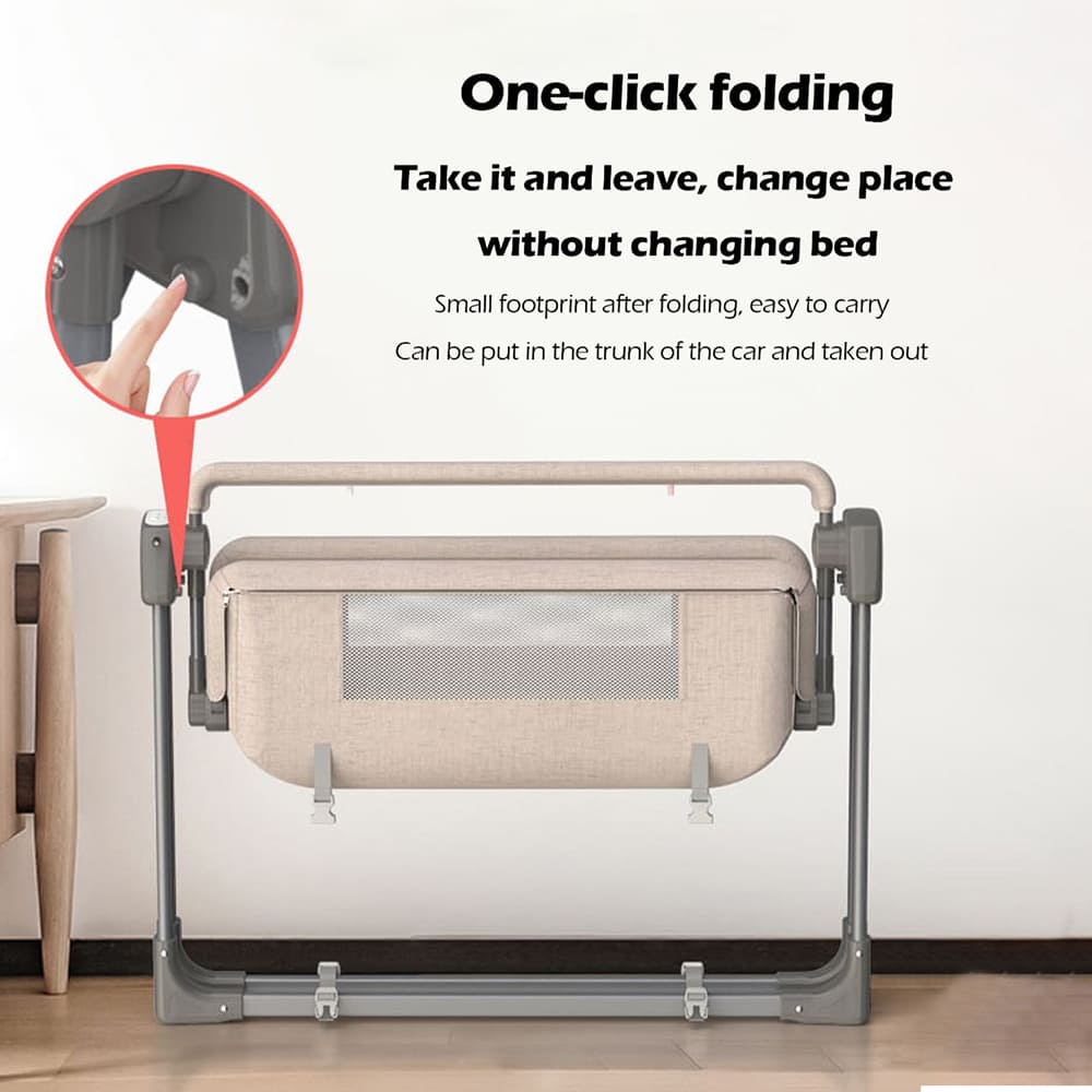 one click folding cradle swing
