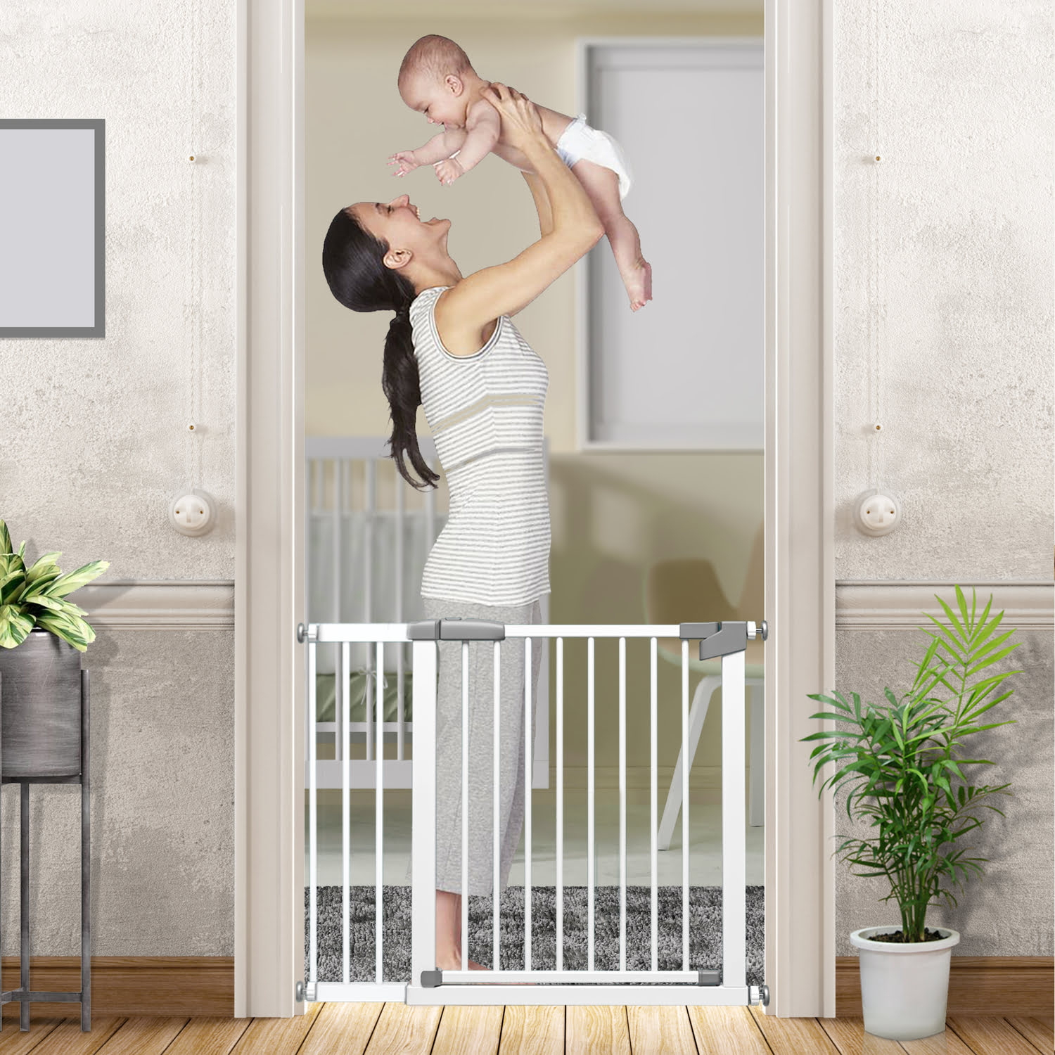 Baby Safety Door - StarAndDaisy Extra Wide Gates for Baby