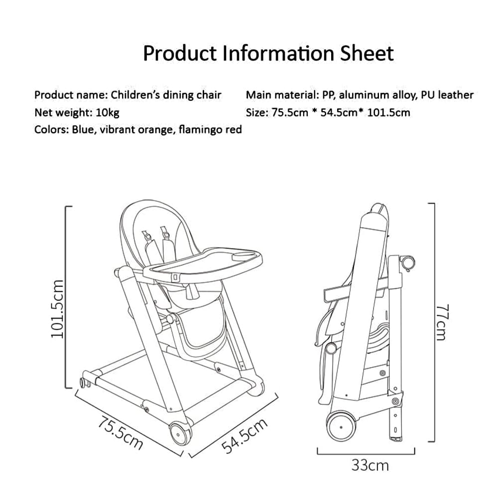 kids high chair with wheels