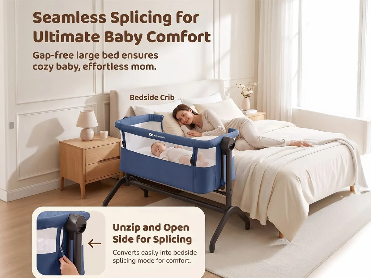 International Series 2 in 1 Bedside Crib And Cradle