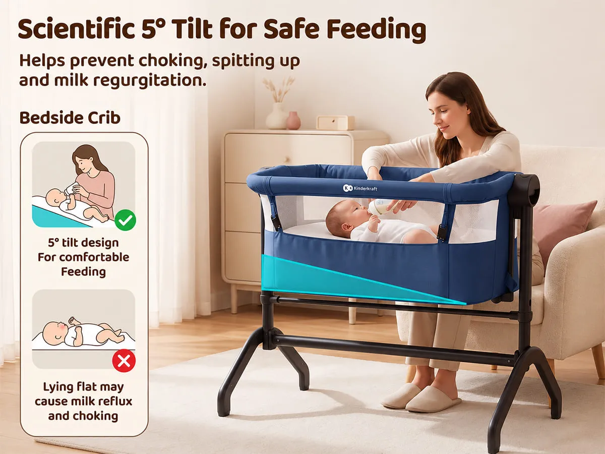 International Series 2 in 1 Bedside Crib And Cradle