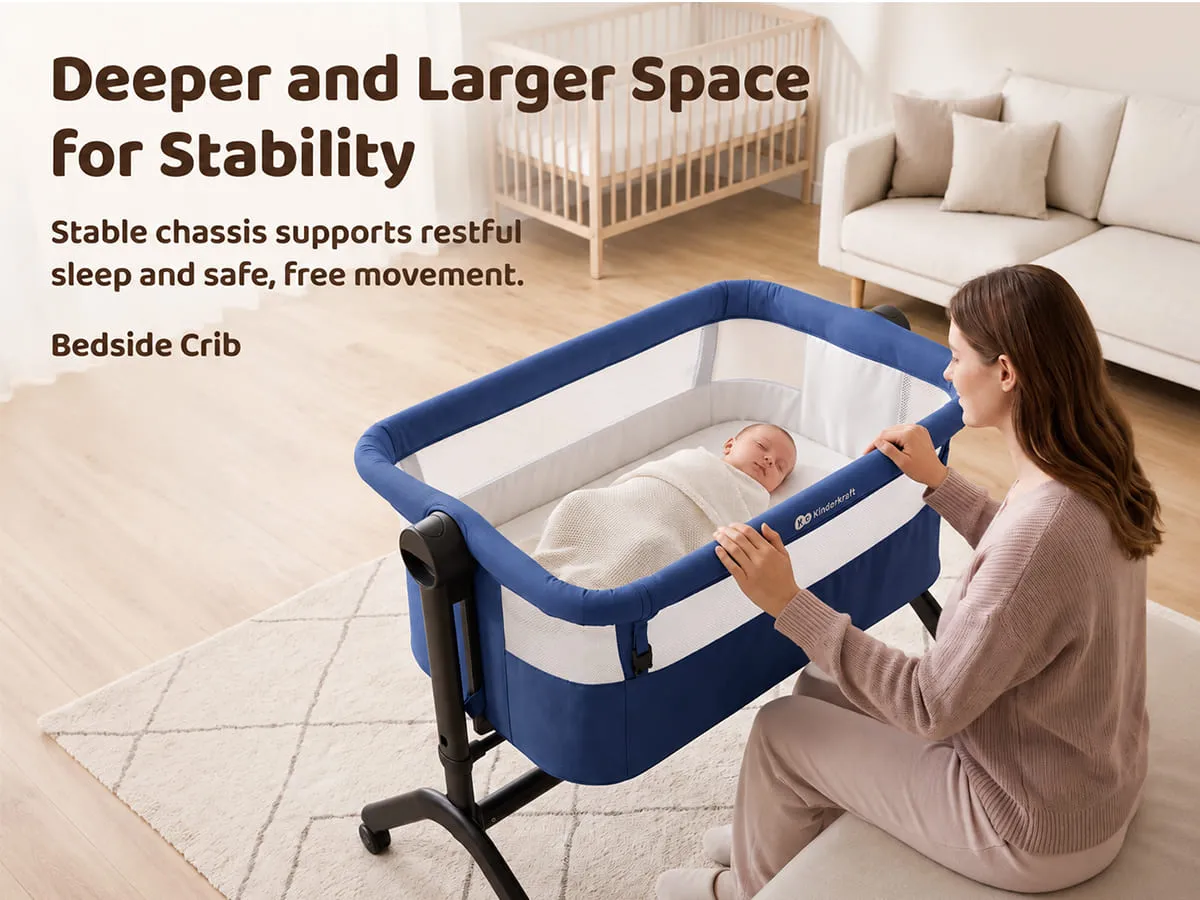 International Series 2 in 1 Bedside Crib And Cradle