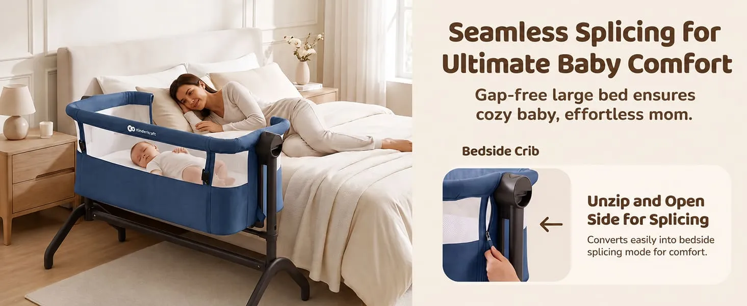 International Series 2 in 1 Bedside Crib And Cradle
