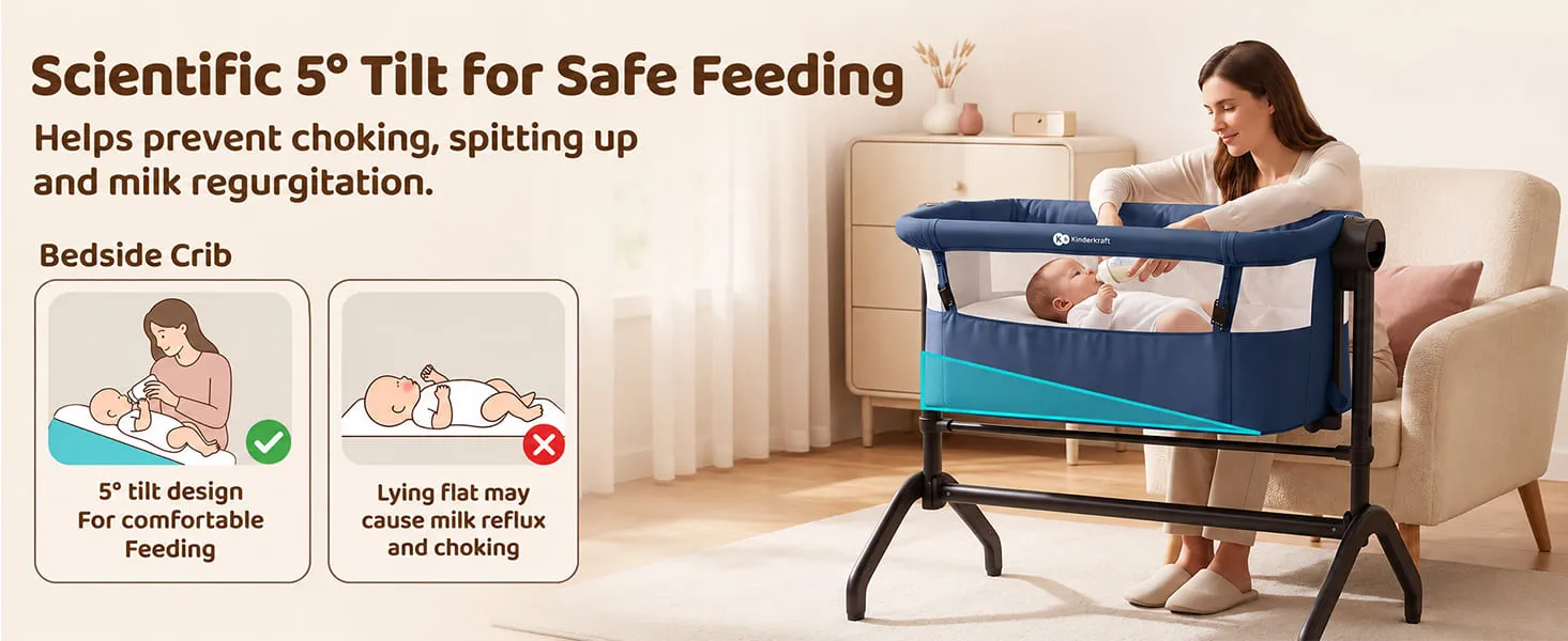 International Series 2 in 1 Bedside Crib And Cradle