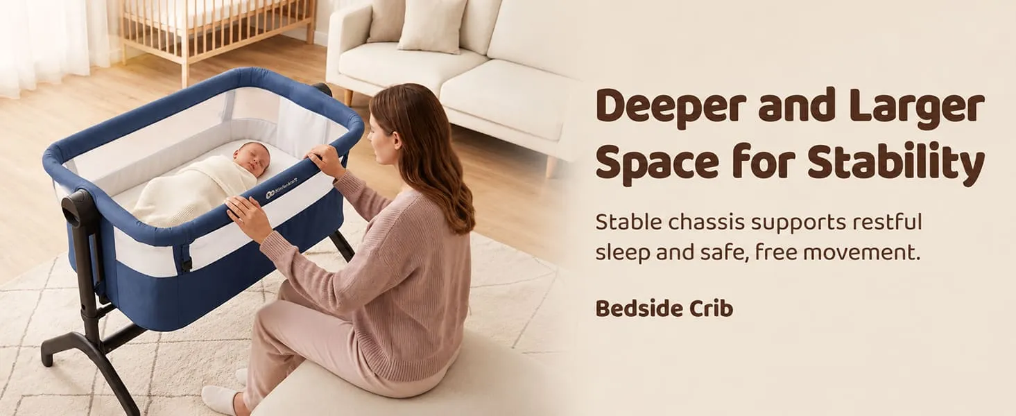 International Series 2 in 1 Bedside Crib And Cradle