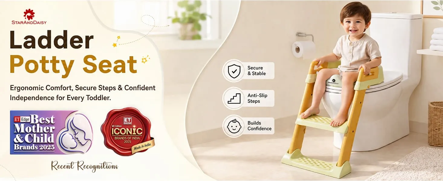 Baby Potty Training Toilet Seat with Ladder