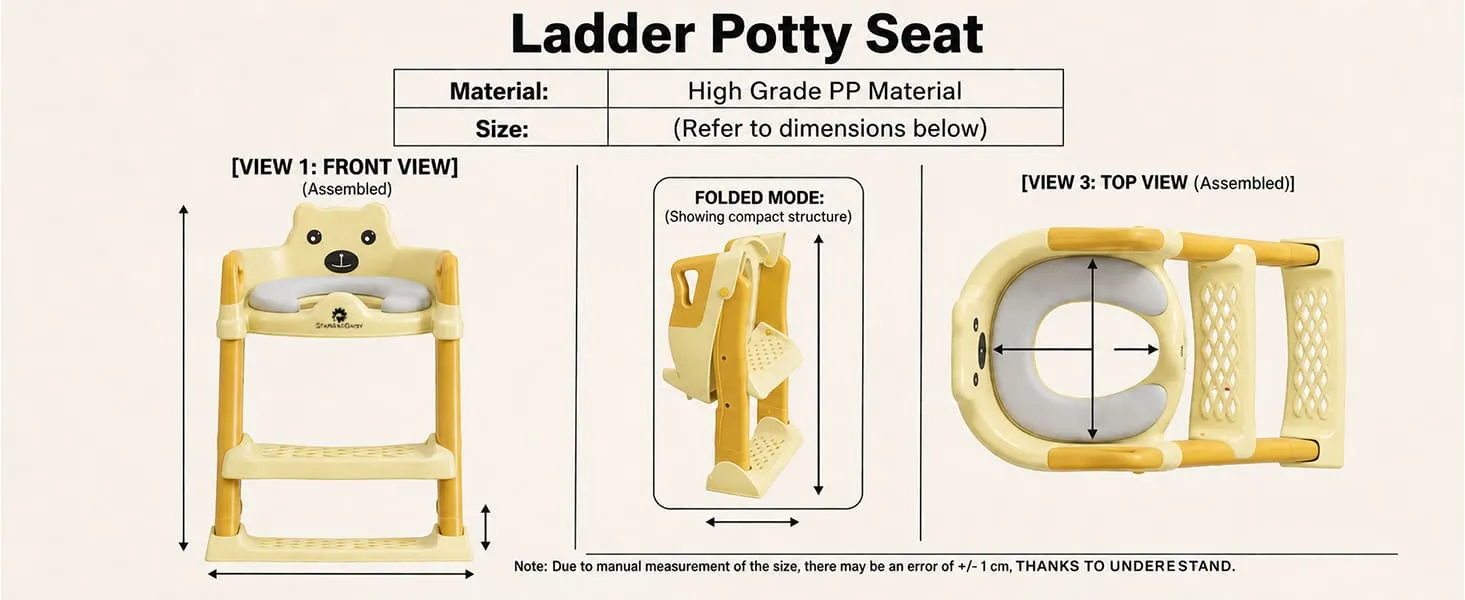 Baby Potty Training Toilet Seat with Ladder
