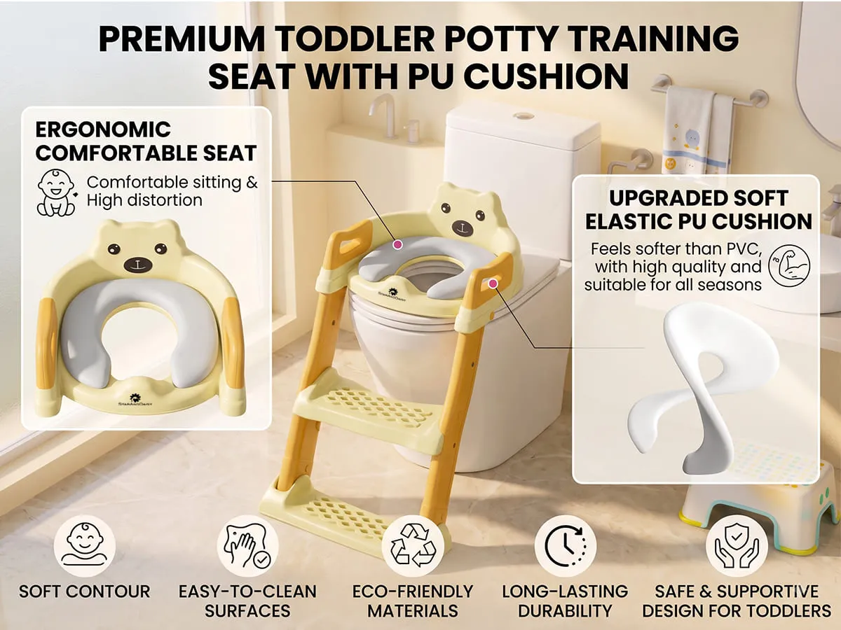 Baby Potty Training Toilet Seat with Ladder