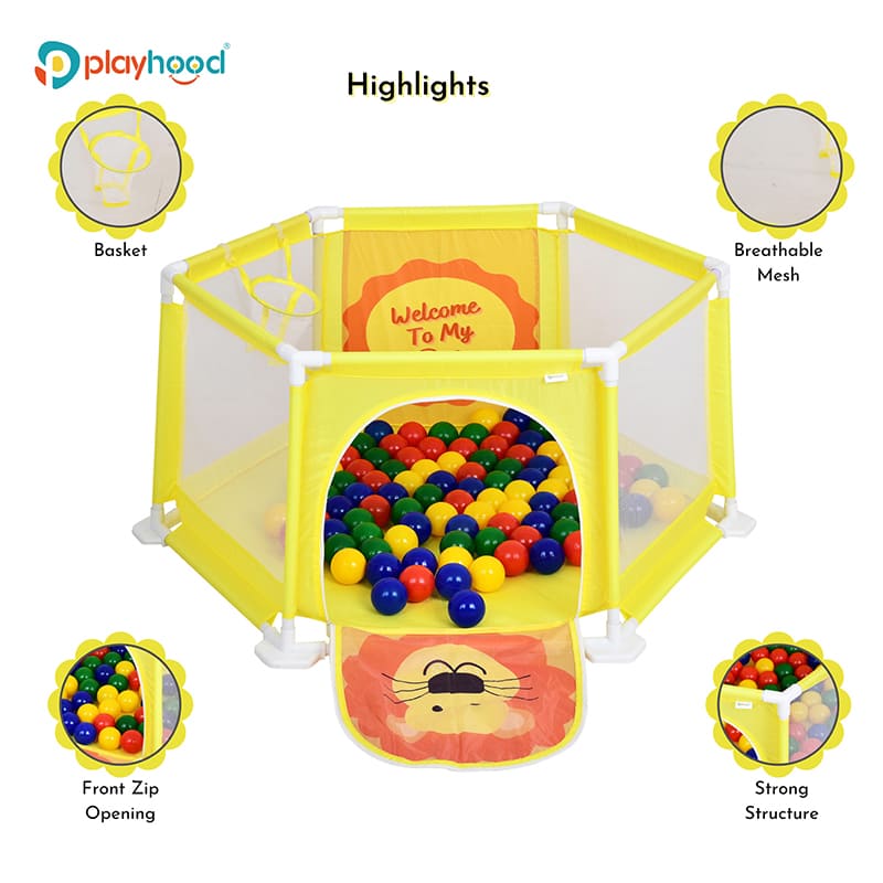 safety fence with lion print