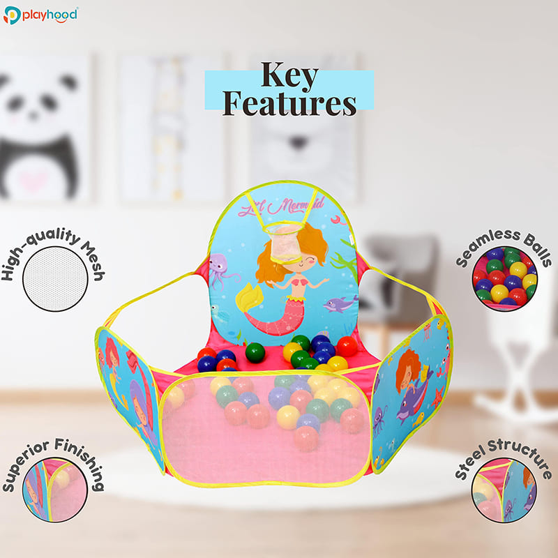 Lil Mermaid Sea Theme Ball Pool for Kids
