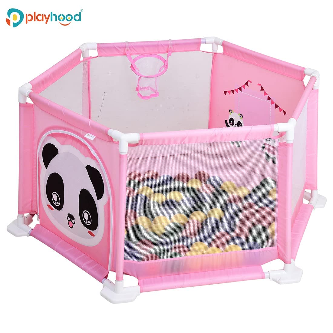 safety fence of playpen of baby