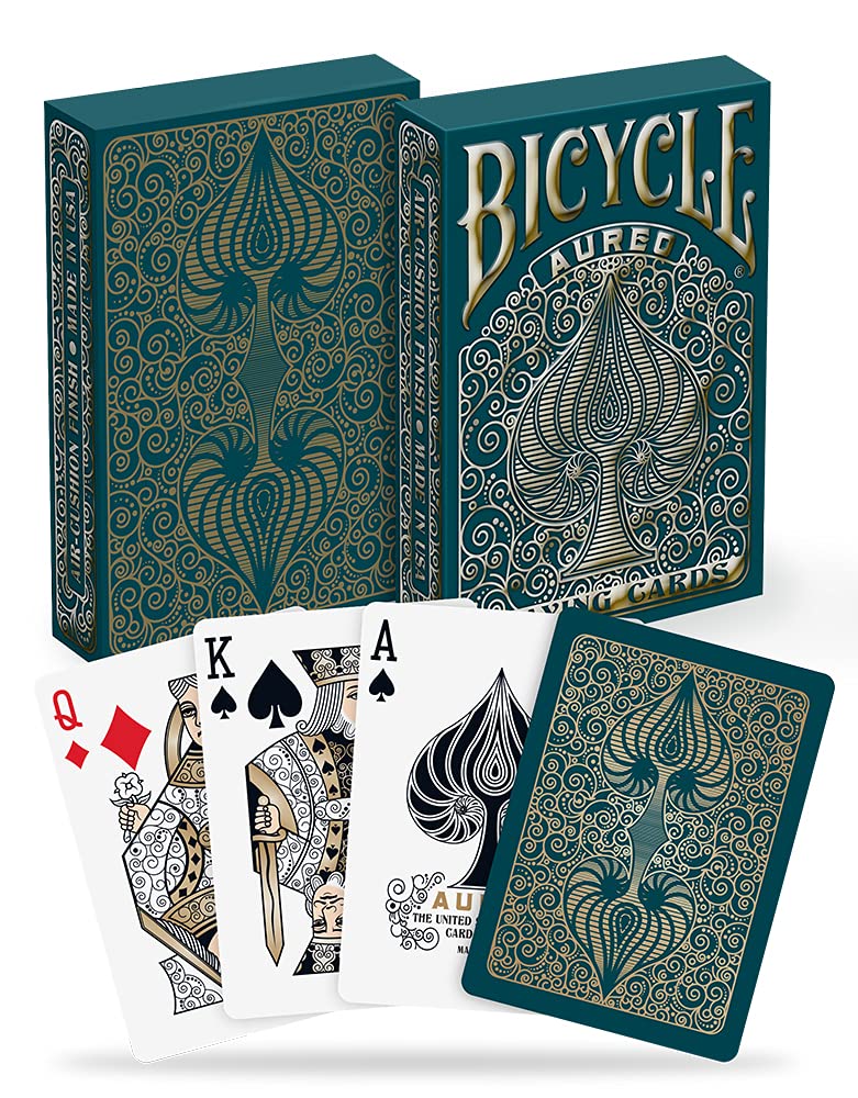 Bicycle Aureo Playing Cards - Premium quality plastic playing cards for games Made In USA