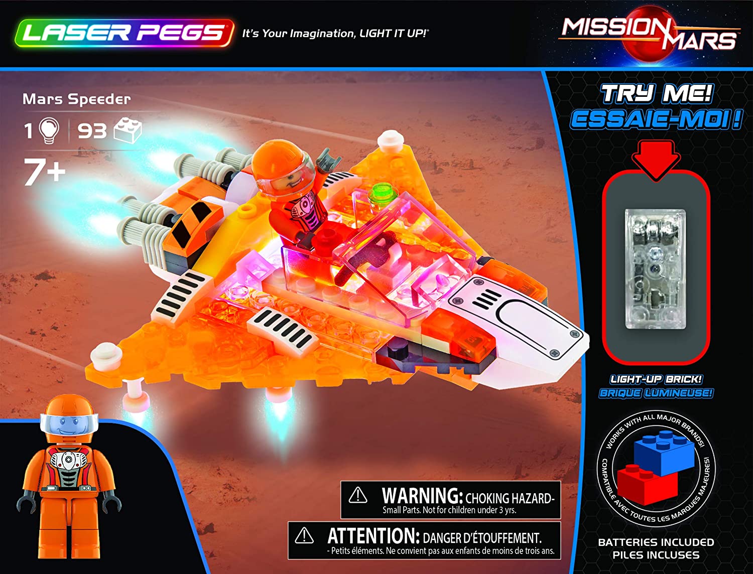 Laser Pegs Mars Speeder