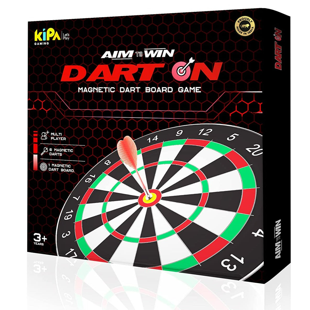 Kipa Dart On - KIPA Gaming Magnetic Dart Board Game Play Set for Kids and Adult