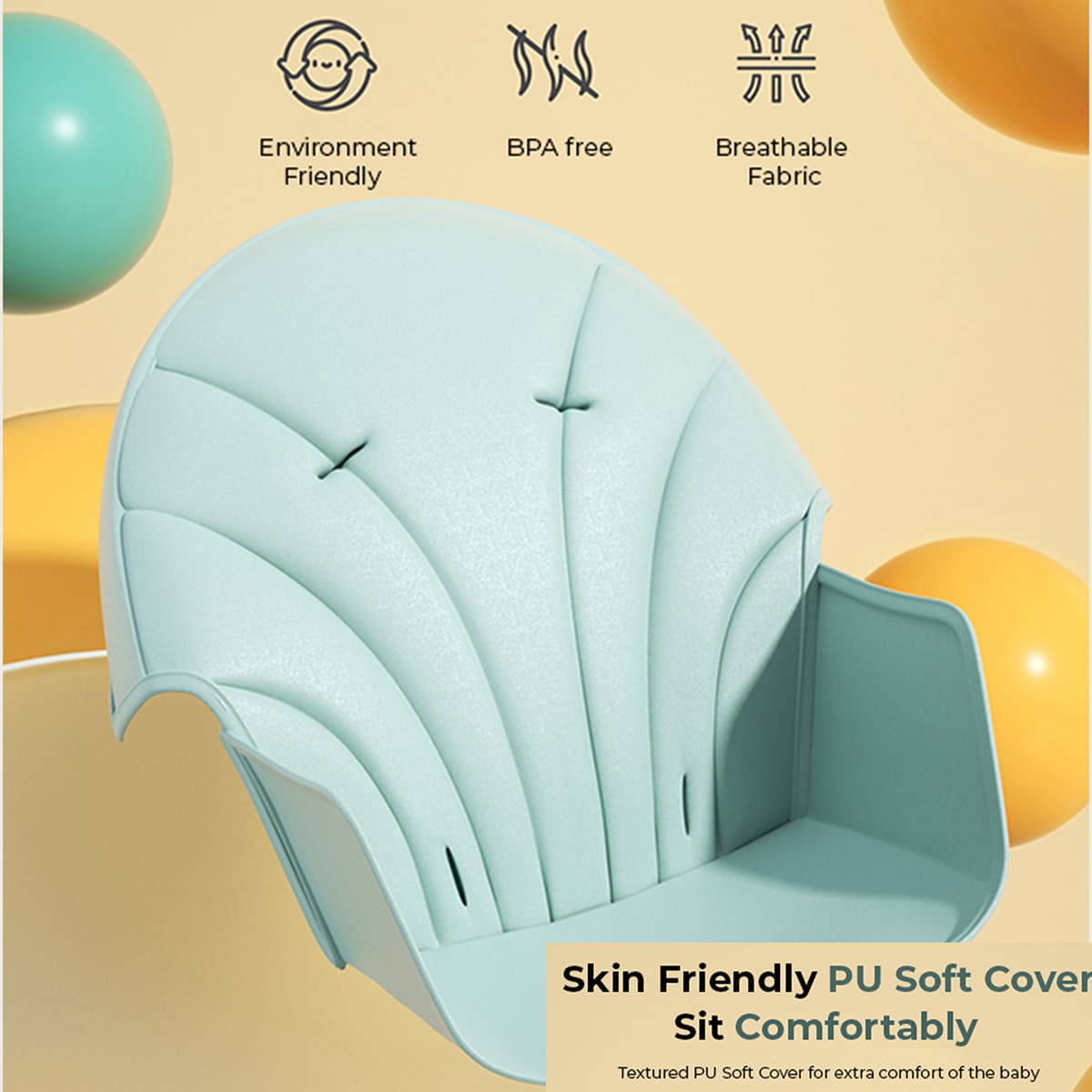 Adjustable Footrest Feature in Baby Feeding High Chair