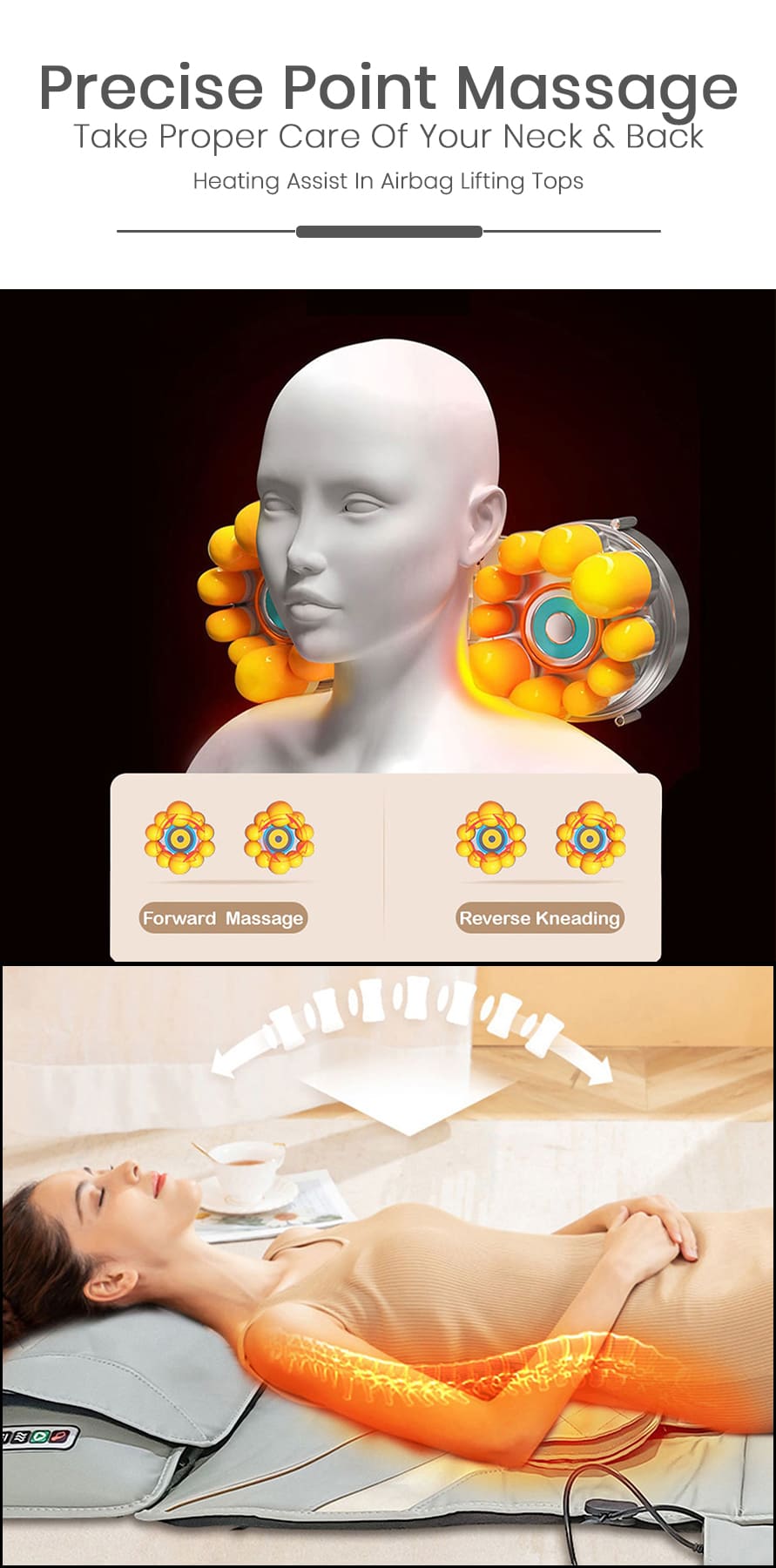 heated massage mat with remote