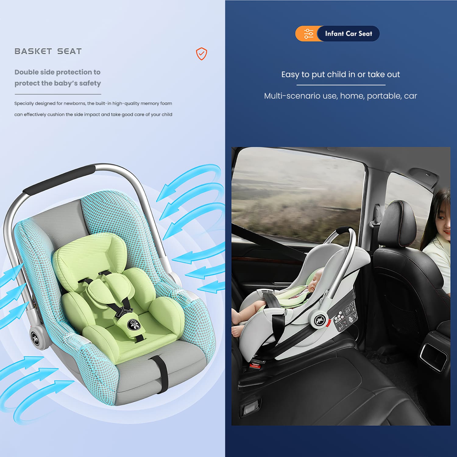 Multipurpose Baby Carry Cot - Comfortable and Convenient for Parents and Babies