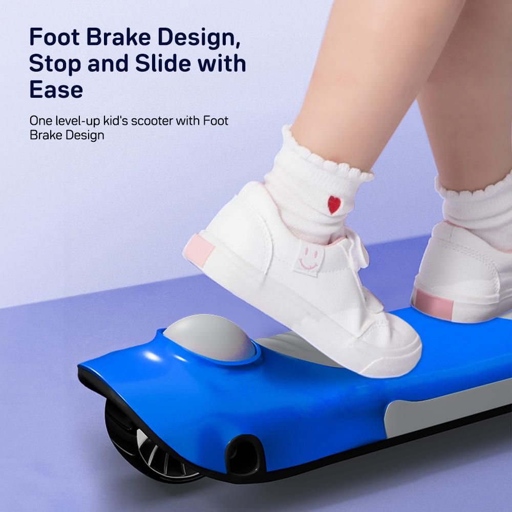 easy breaking system kickon kids scooter