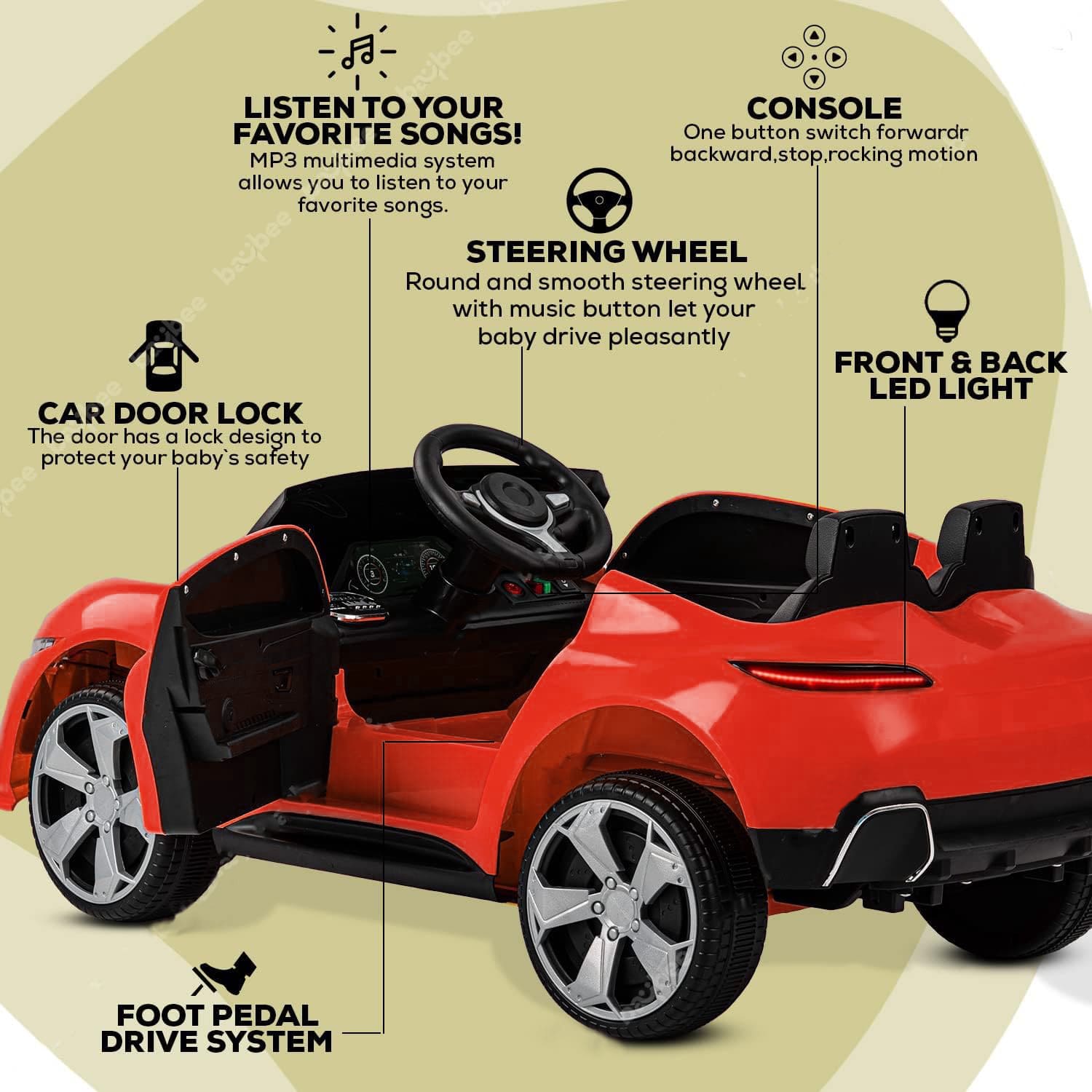 Kids' Electric Drivable Toys