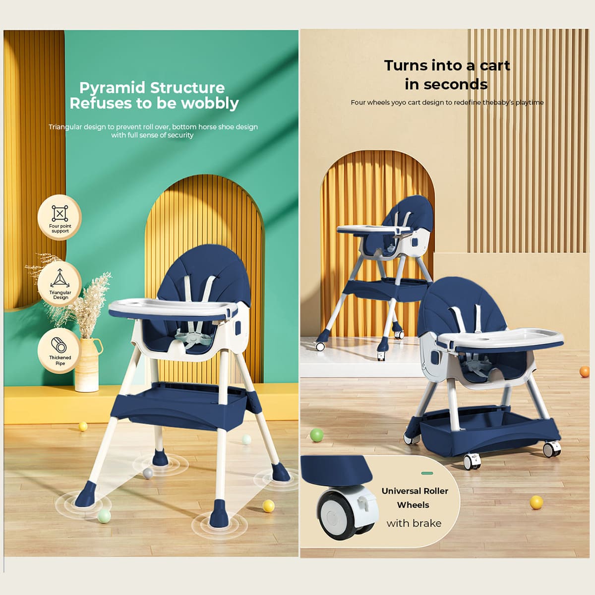 Lightweight Baby Booster Seat for On-the-Go