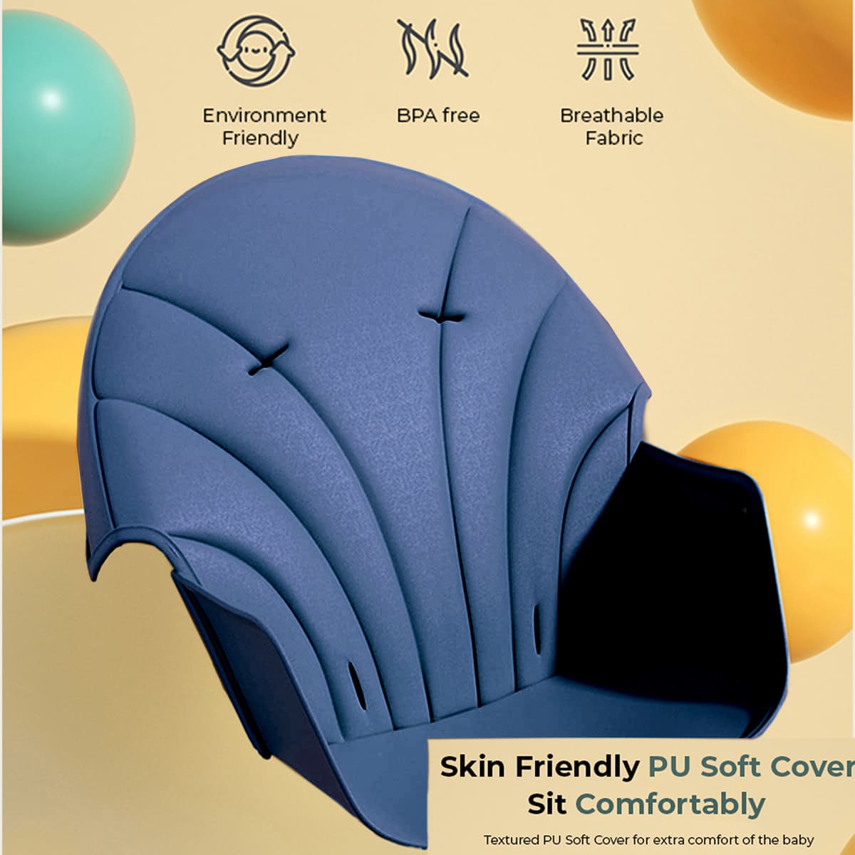 Convertible Wooden Feeding High Chair with Removable Tray