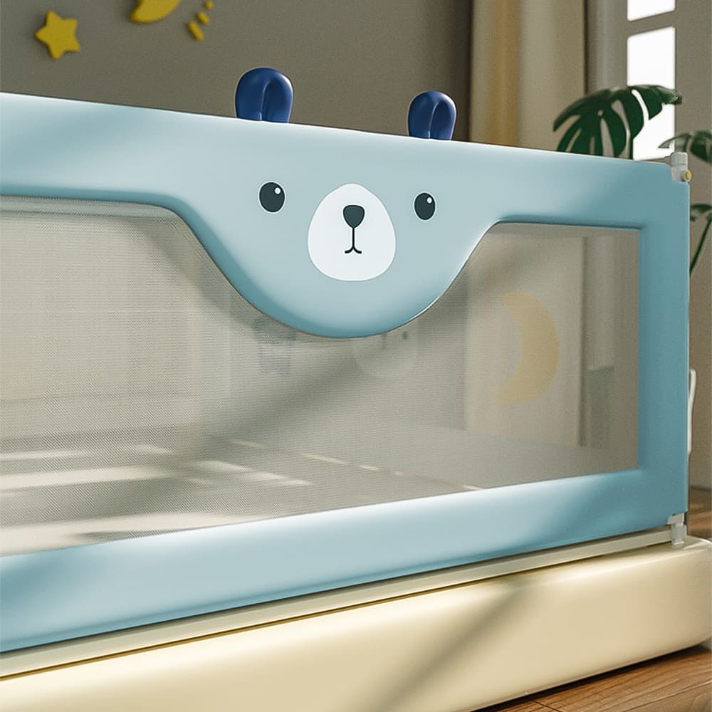 Premium Bed Guradrails for Baby-cyan