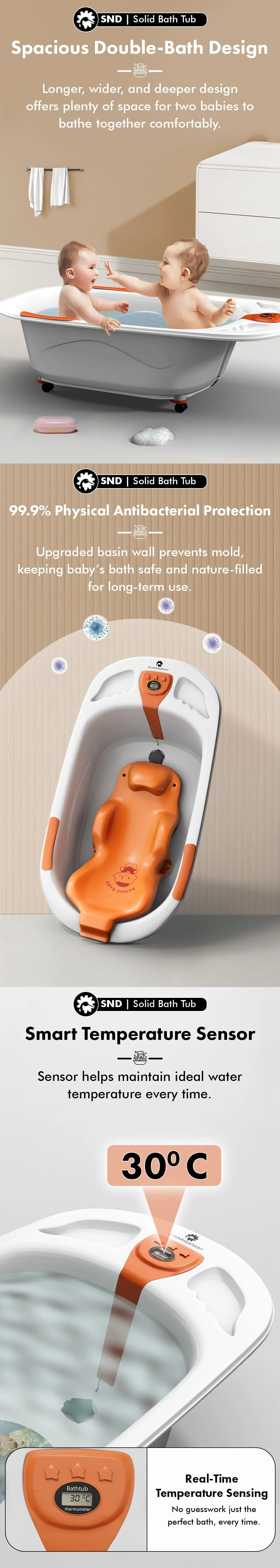Double Folding Baby Bath Tub