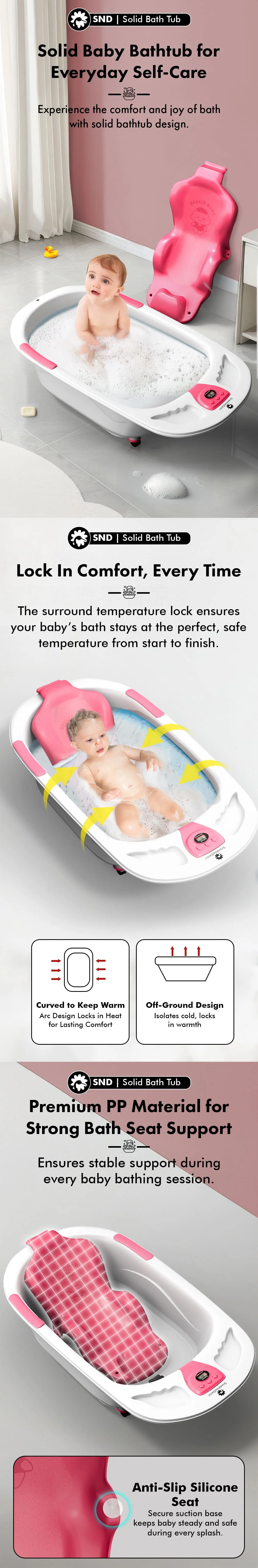Solid Baby Bath Tub